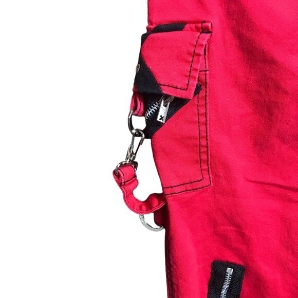 Tripp NYC red and black split bondage pants - Picture 6 of 6